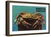 Bandon, Oregon - Dungeness Crab Vintage Postcard-Lantern Press-Framed Art Print