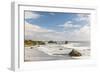 Bandon, Oregon, USA. Sea stacks and surf on Bandon Beach on the Oregon coast.-Emily Wilson-Framed Photographic Print