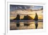 Bandon, Oregon, USA. Sea stacks on the Oregon coast at sunset.-Emily Wilson-Framed Photographic Print