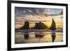 Bandon, Oregon, USA. Sea stacks on the Oregon coast at sunset.-Emily Wilson-Framed Photographic Print