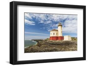 Bandon, Oregon, USA. The Coquille River Lighthouse on the Oregon coast.-Emily Wilson-Framed Photographic Print