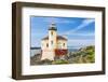 Bandon, Oregon, USA. The Coquille River Lighthouse on the Oregon coast.-Emily Wilson-Framed Photographic Print