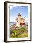 Bandon, Oregon, USA. The Coquille River Lighthouse on the Oregon coast.-Emily Wilson-Framed Photographic Print