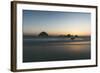 Bandon Sunset Silhouettes, Oregon Coast-Vincent James-Framed Photographic Print