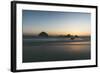 Bandon Sunset Silhouettes, Oregon Coast-Vincent James-Framed Photographic Print