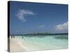 Bandos from the White Sand Beach, Island of Kuda Bandos, North Male Atoll, Maldives-Cindy Miller Hopkins-Stretched Canvas