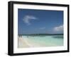 Bandos from the White Sand Beach, Island of Kuda Bandos, North Male Atoll, Maldives-Cindy Miller Hopkins-Framed Photographic Print