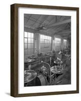 Bandsaw Sharpening at Slack Sellars and Co, Sheffield, South Yorkshire, 1963-Michael Walters-Framed Photographic Print