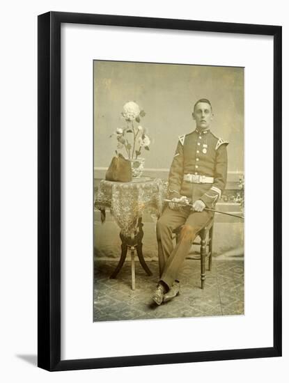 Bandsman of the Royal Inniskilling Fusiliers-null-Framed Art Print