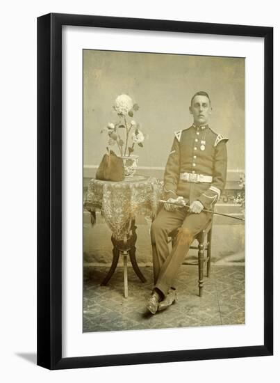 Bandsman of the Royal Inniskilling Fusiliers-null-Framed Art Print