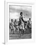 Bandsmen of the Northern Rhodesia Regiment Beat a Military Tattoo, Zimbabwe, Africa, 1936-null-Framed Giclee Print