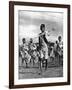 Bandsmen of the Northern Rhodesia Regiment Beat a Military Tattoo, Zimbabwe, Africa, 1936-null-Framed Giclee Print