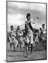 Bandsmen of the Northern Rhodesia Regiment Beat a Military Tattoo, Zimbabwe, Africa, 1936-null-Mounted Giclee Print