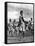 Bandsmen of the Northern Rhodesia Regiment Beat a Military Tattoo, Zimbabwe, Africa, 1936-null-Framed Stretched Canvas