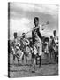 Bandsmen of the Northern Rhodesia Regiment Beat a Military Tattoo, Zimbabwe, Africa, 1936-null-Stretched Canvas