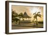 Bandstand and Brownes Beach, Bridgetown, St. Michael, Barbados, West Indies, Caribbean, Central Ame-Frank Fell-Framed Photographic Print