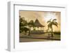 Bandstand and Brownes Beach, Bridgetown, St. Michael, Barbados, West Indies, Caribbean, Central Ame-Frank Fell-Framed Photographic Print