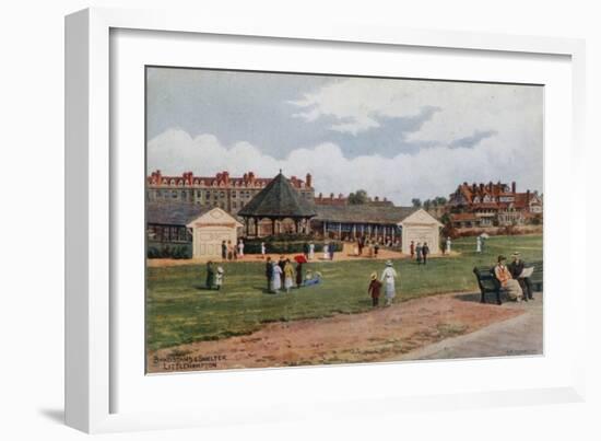 Bandstand and Shelter, Littlehampton-Alfred Robert Quinton-Framed Giclee Print