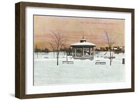 Bandstand, Branch Brook Park, Newark, New Jersey-null-Framed Art Print