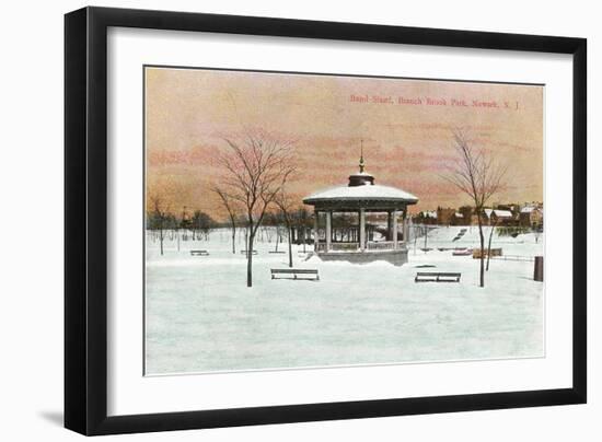 Bandstand, Branch Brook Park, Newark, New Jersey-null-Framed Art Print