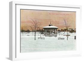 Bandstand, Branch Brook Park, Newark, New Jersey-null-Framed Art Print