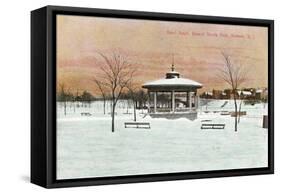 Bandstand, Branch Brook Park, Newark, New Jersey-null-Framed Stretched Canvas