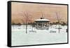 Bandstand, Branch Brook Park, Newark, New Jersey-null-Framed Stretched Canvas