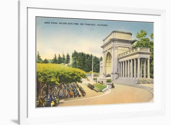 Bandstand, Golden Gate Park, San Francisco, California-null-Framed Art Print