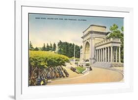 Bandstand, Golden Gate Park, San Francisco, California-null-Framed Art Print