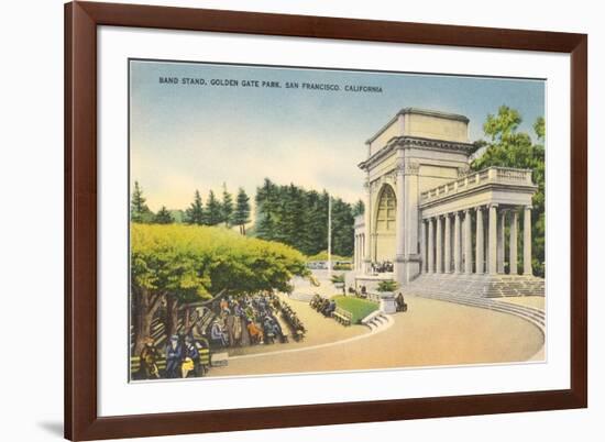 Bandstand, Golden Gate Park, San Francisco, California-null-Framed Art Print