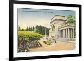 Bandstand, Golden Gate Park, San Francisco, California-null-Framed Art Print