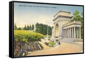 Bandstand, Golden Gate Park, San Francisco, California-null-Framed Stretched Canvas