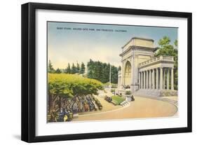 Bandstand, Golden Gate Park, San Francisco, California-null-Framed Art Print