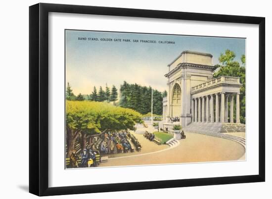 Bandstand, Golden Gate Park, San Francisco, California-null-Framed Art Print