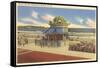 Bandstand, Hampton Beach, New Hampshire-null-Framed Stretched Canvas