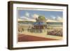 Bandstand, Hampton Beach, New Hampshire-null-Framed Art Print