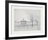 Bandstand, Peel Park, Salford, 1924-Laurence Stephen Lowry-Framed Premium Giclee Print