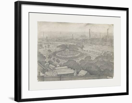Bandstand, Peel Park , Salford, 1925-Laurence Stephen Lowry-Framed Premium Giclee Print