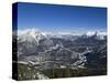 Banff and the Bow Valley Surrounded by the Rocky Mountains, Banff National Park, Alberta, Canada-DeFreitas Michael-Stretched Canvas