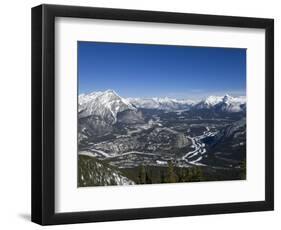 Banff and the Bow Valley Surrounded by the Rocky Mountains, Banff National Park, Alberta, Canada-DeFreitas Michael-Framed Photographic Print