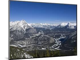 Banff and the Bow Valley Surrounded by the Rocky Mountains, Banff National Park, Alberta, Canada-DeFreitas Michael-Mounted Photographic Print