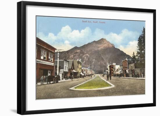 Banff Avenue, Alberta-null-Framed Art Print