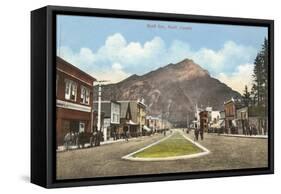 Banff Avenue, Alberta-null-Framed Stretched Canvas