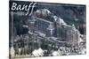 Banff, Canada - Banff Springs Hotel-Lantern Press-Stretched Canvas