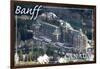 Banff, Canada - Banff Springs Hotel-Lantern Press-Framed Art Print