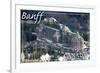 Banff, Canada - Banff Springs Hotel-Lantern Press-Framed Art Print