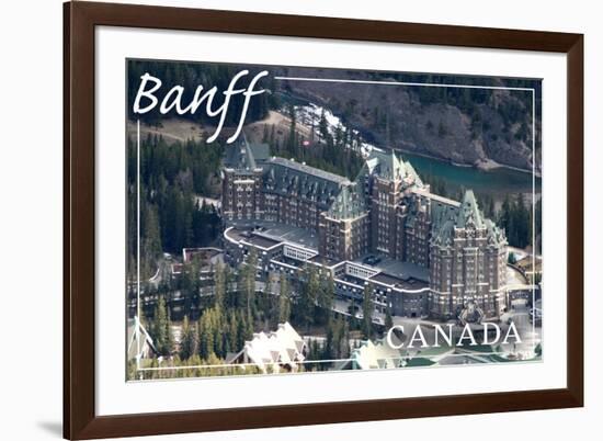 Banff, Canada - Banff Springs Hotel-Lantern Press-Framed Art Print