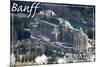 Banff, Canada - Banff Springs Hotel-Lantern Press-Mounted Art Print