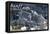 Banff, Canada - Banff Springs Hotel-Lantern Press-Framed Stretched Canvas