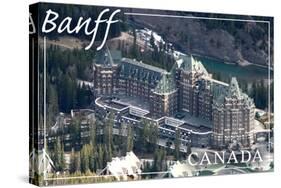 Banff, Canada - Banff Springs Hotel-Lantern Press-Stretched Canvas